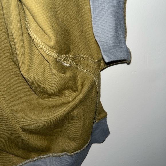 FREE PEOPLE Feelin it Colorblock Army Combo T-Shirt Size L OB1068176 $98 - Picture 9 of 9